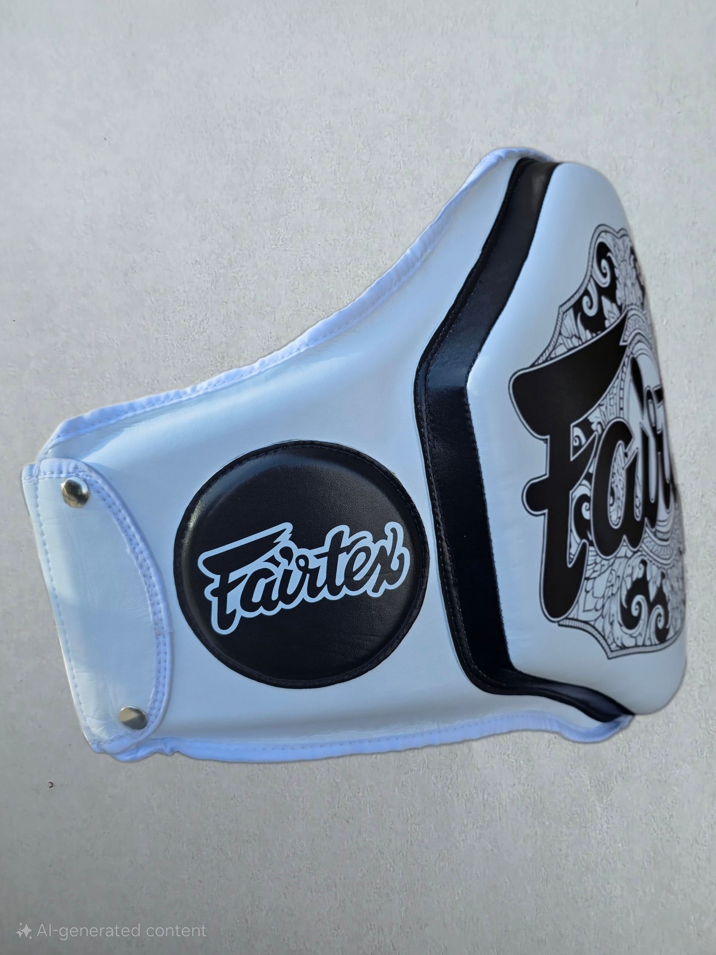 Fairtex BELLY PAD Trainers Protective Shield (White) - BPV3