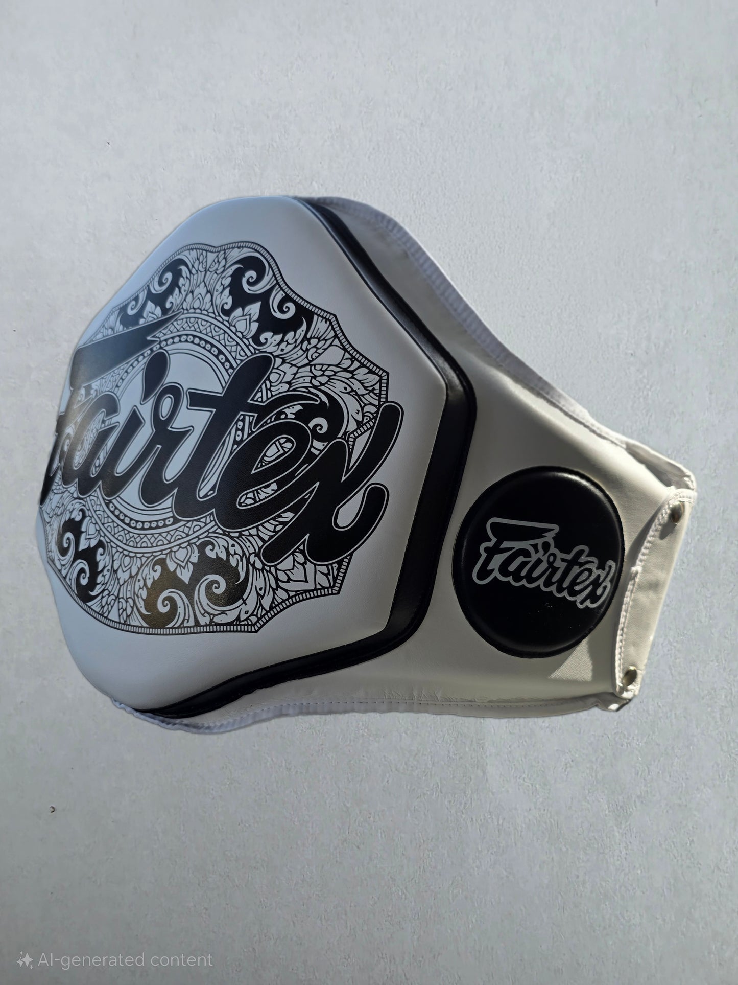 Fairtex BELLY PAD Trainers Protective Shield (White) - BPV3