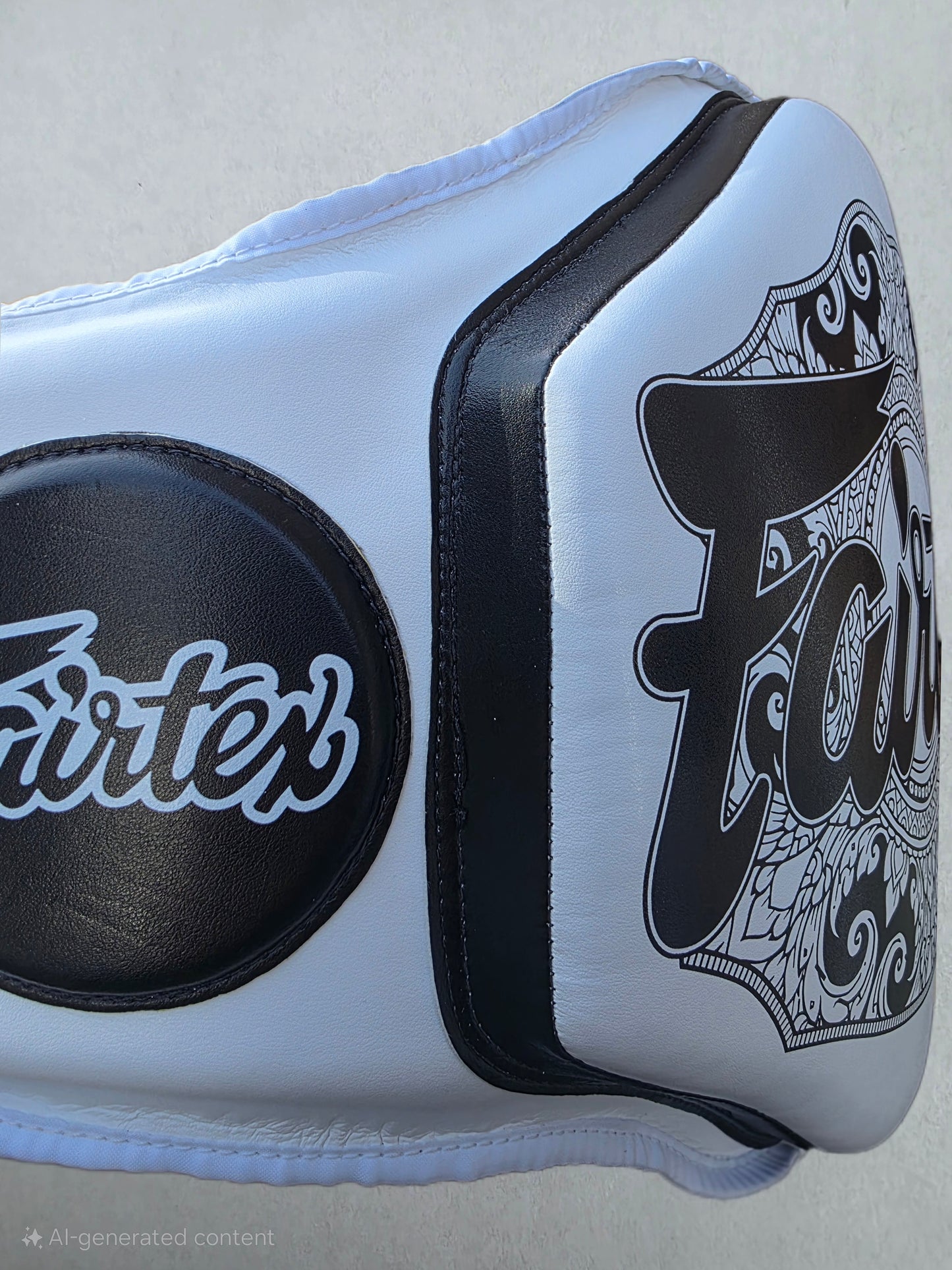 Fairtex BELLY PAD Trainers Protective Shield (White) - BPV3