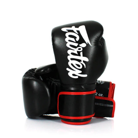 *KIDS - Fairtex MUAY THAI / BOXING GLOVES (Black) - BGV14