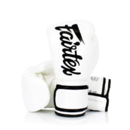*KIDS - Fairtex MUAY THAI / BOXING GLOVES (White) - BGV14