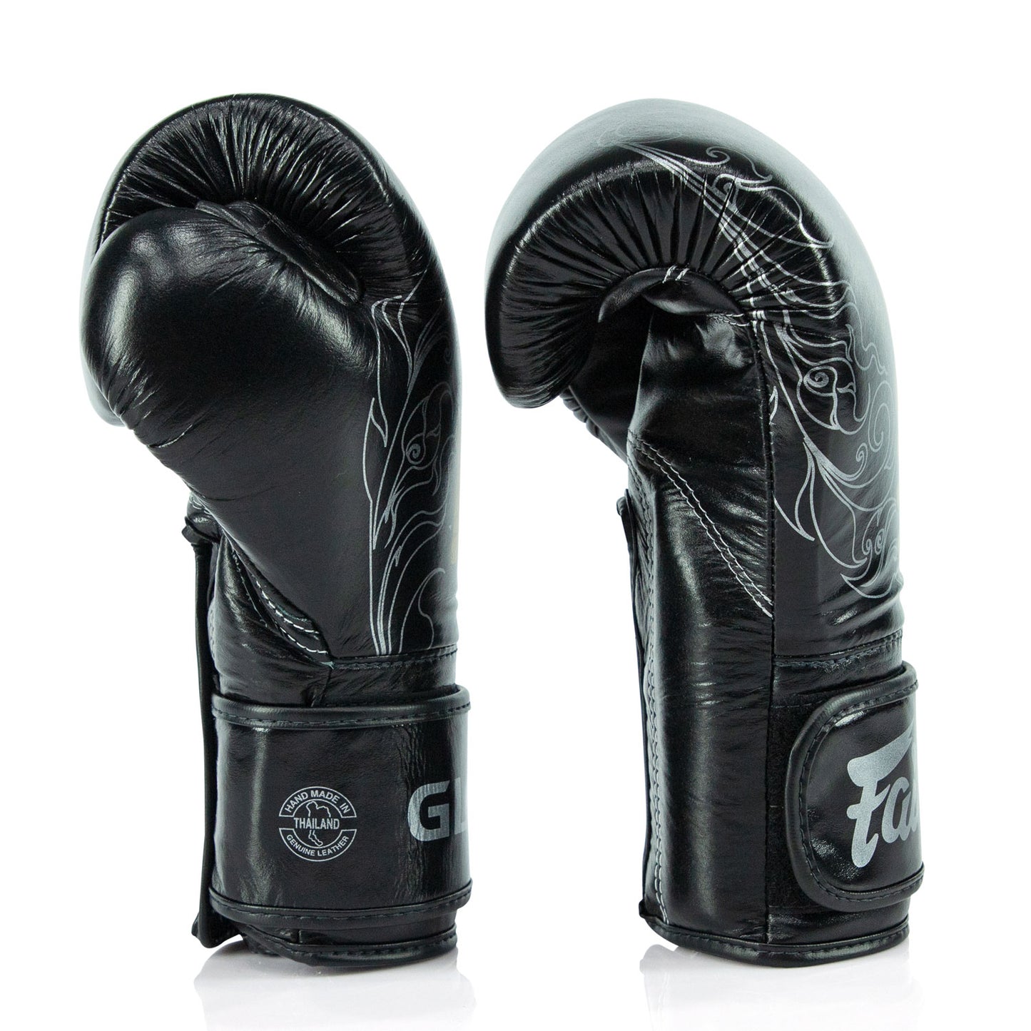 Fairtex BGVG3 - BOXING GLOVES "X GLORY KICKBOXING Valco Black Gold" Genuine Leather