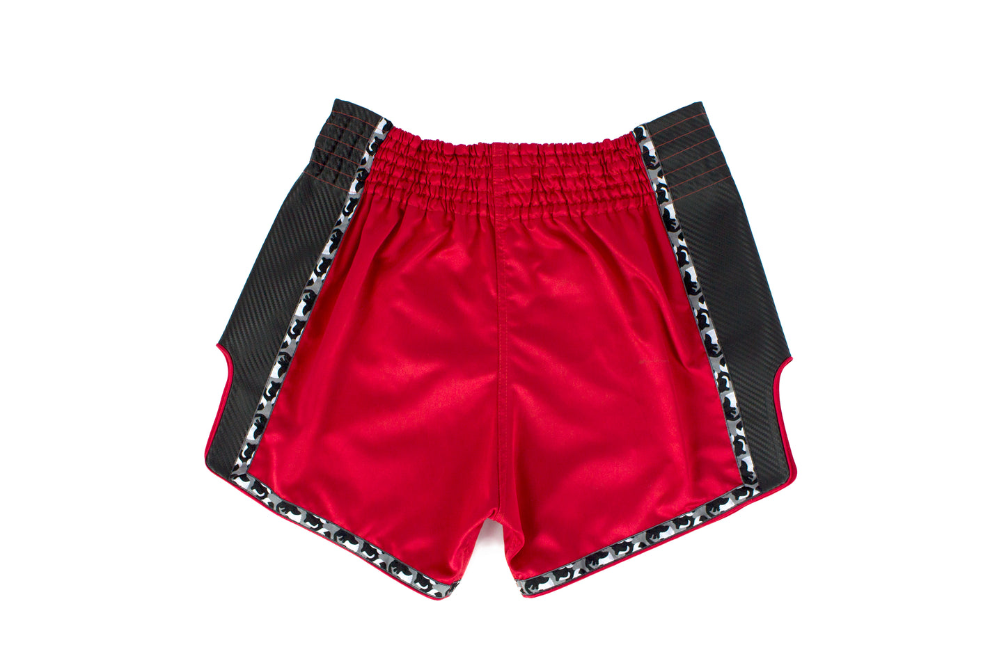 Fairtex MUAY THAI SHORTS (Red w/ Black stripe) - BS1703