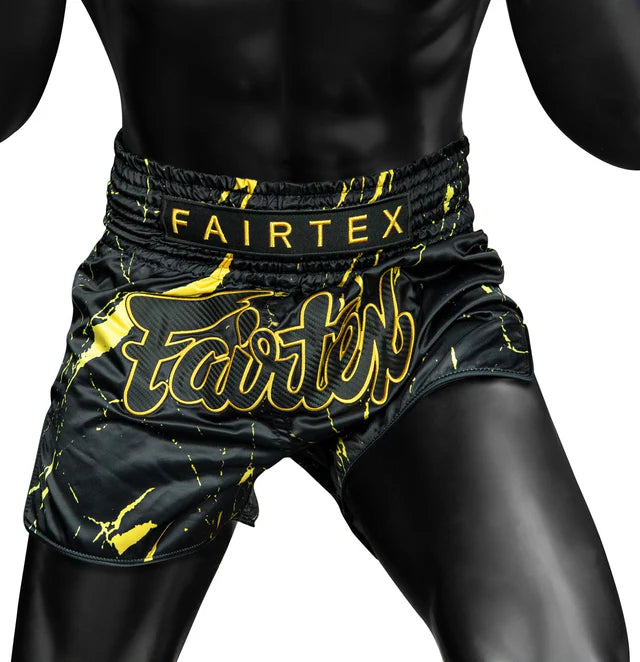 Fairtex MUAY THAI SHORTS (Black Marble) - BS1947