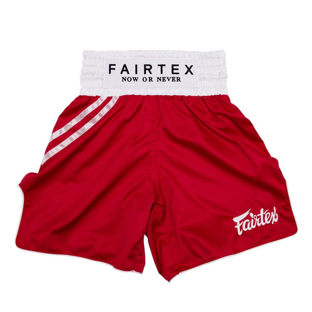 Fairtex BOXING TRUNKS "CLASSIC RED" - BT2008