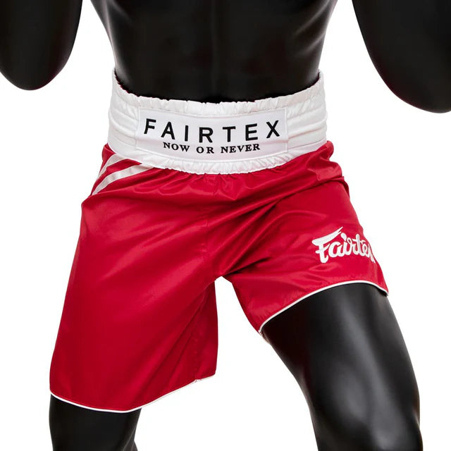 Fairtex BOXING TRUNKS "CLASSIC RED" - BT2008