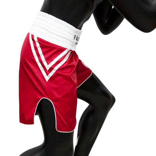 Fairtex BOXING TRUNKS "CLASSIC RED" - BT2008