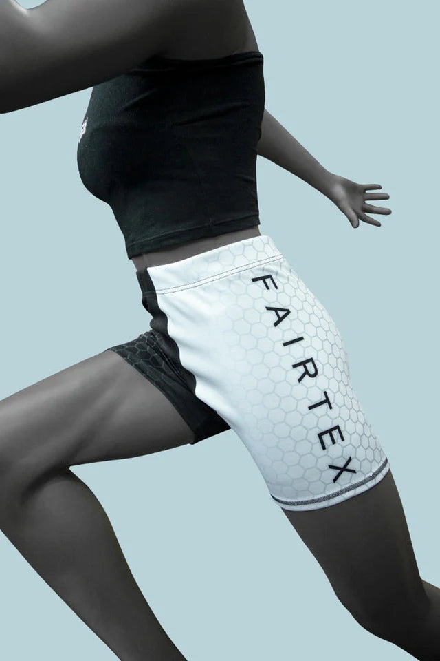 Fairtex VALE TUDO SHORT for Women (Black/White) - CP11