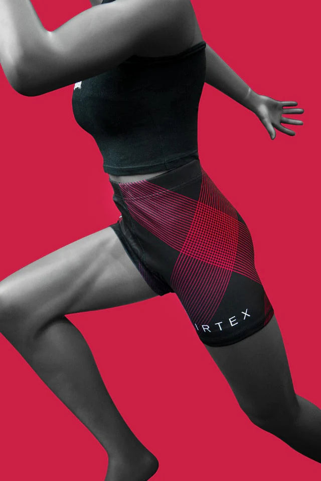 Fairtex VALE TUDO SHORT for Women (Black/Purple) - CP12