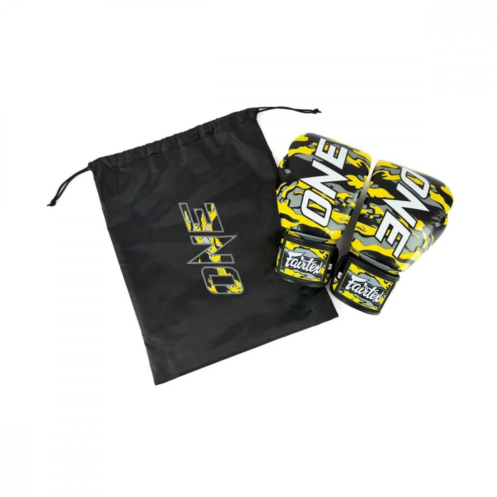 Fairtex BGV PREMIUM ONE - MUAY THAI / BOXING GLOVES ONE X "Sabotage" (Camouflage) / PREMIUM LEATHER