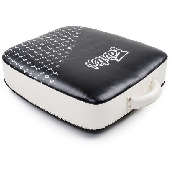 Fairtex LEG KICK PAD (Black / White) - LKP1