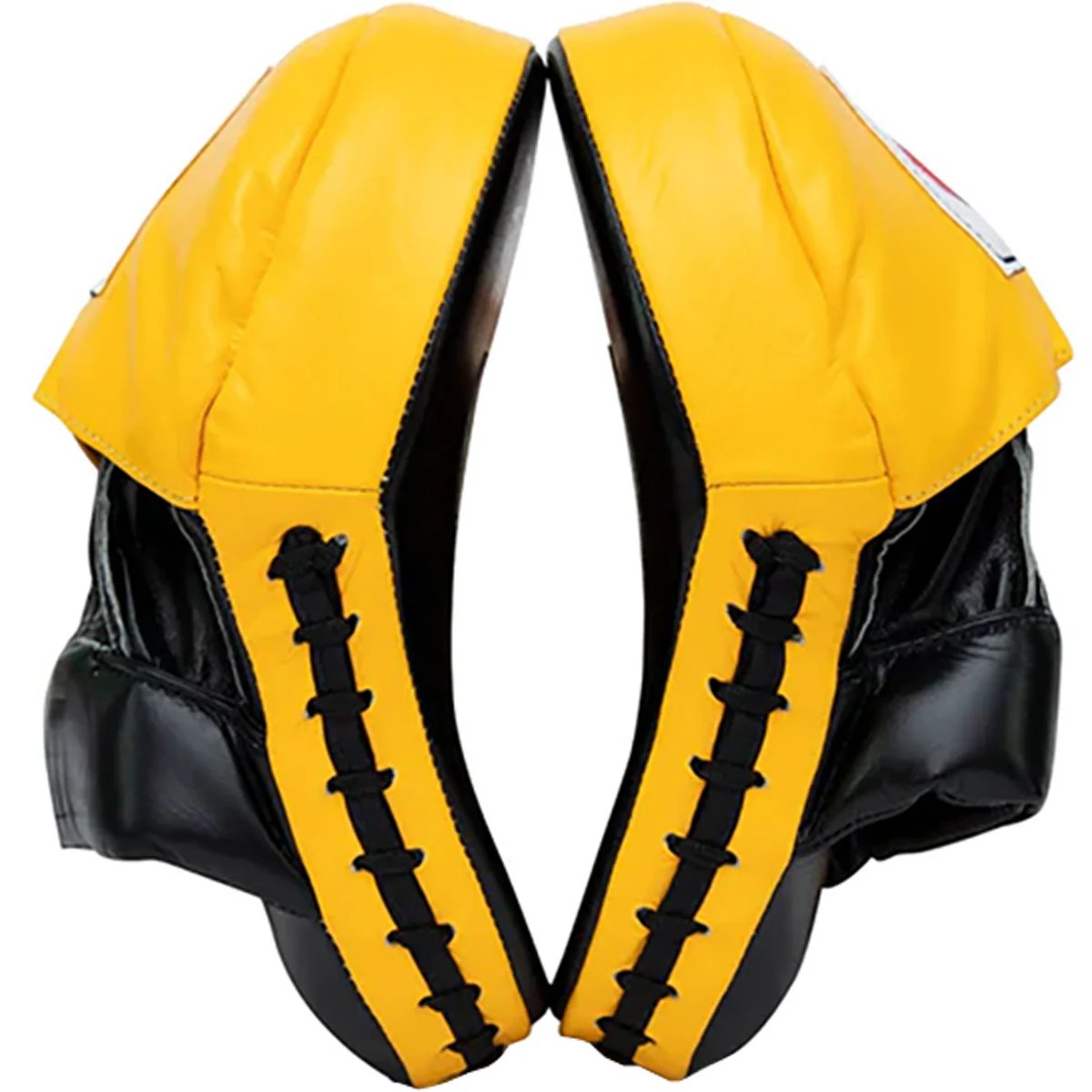 Fairtex "Ultimate Contour" FOCUS MITTS (Black / Yellow) - FMV9