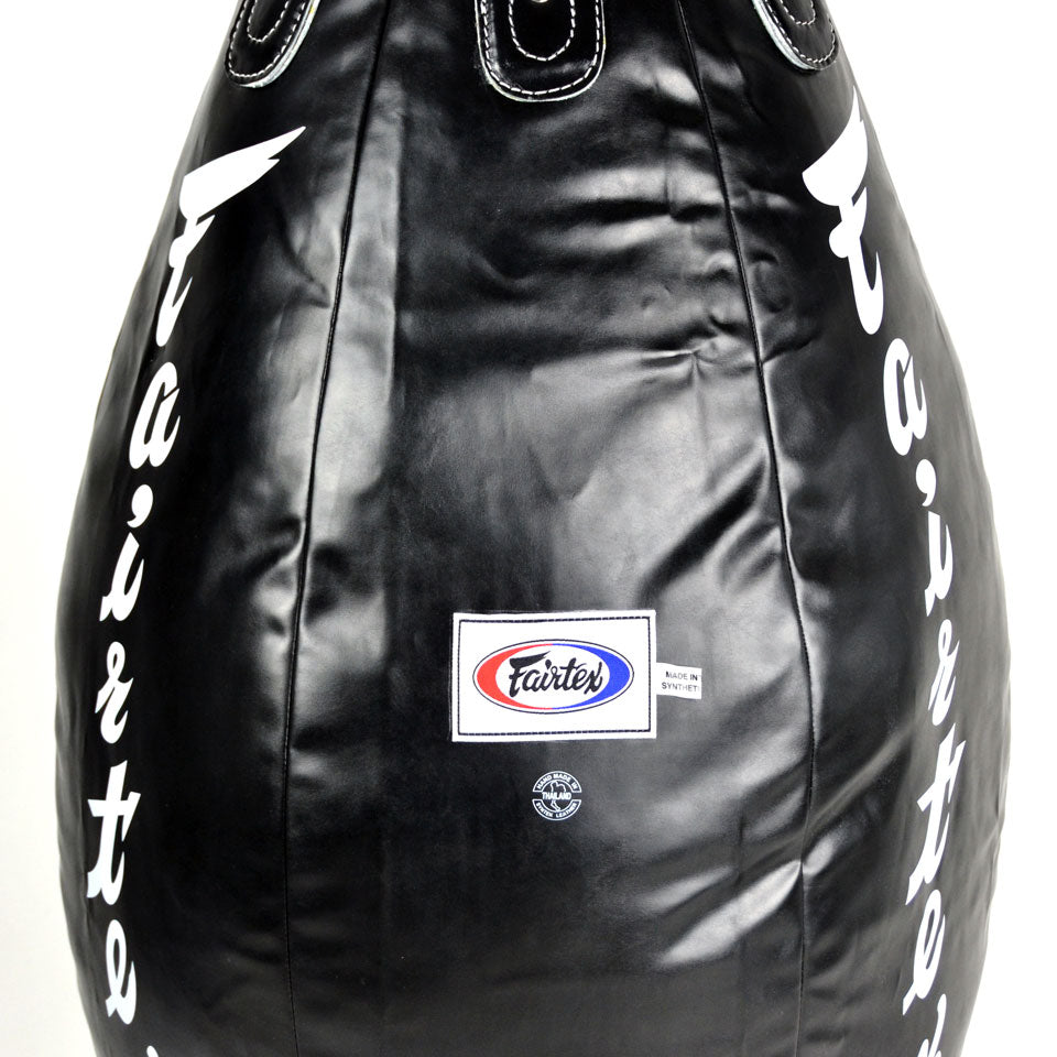 Fairtex HB15-SUPER TEAR DROP HEAVY BAG (Solid Black)