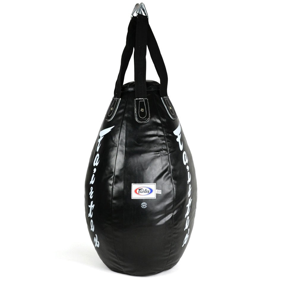 Fairtex HB15-SUPER TEAR DROP HEAVY BAG (Solid Black)