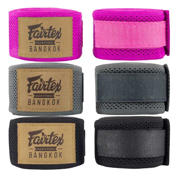 Fairtex HANDWRAPS (Grey-Black-Pink) - HW4