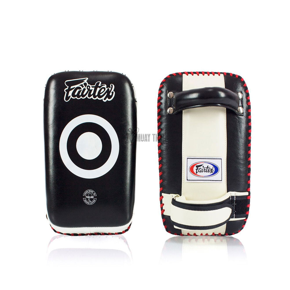 Fairtex Thai Kick Pads (Black / White) - KPLC1