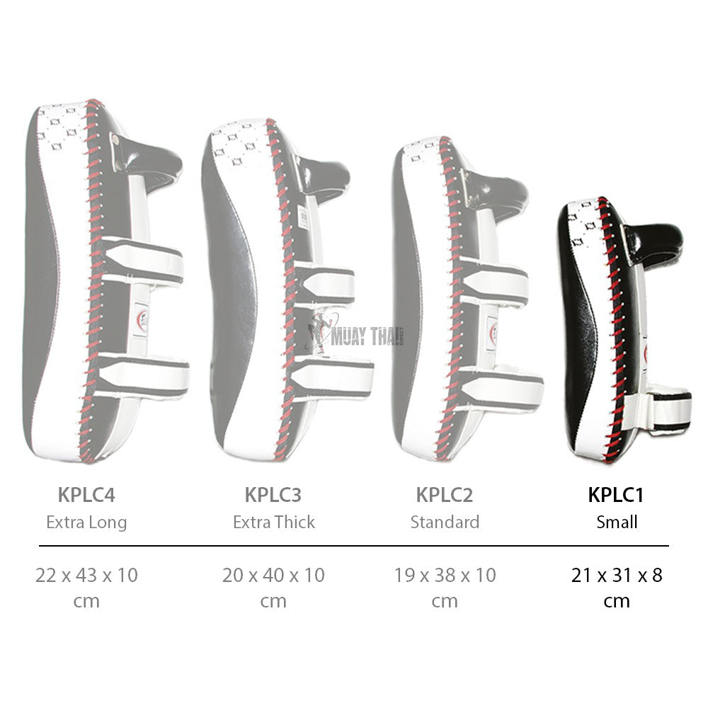 Fairtex Thai Kick Pads (Black / White) - KPLC1