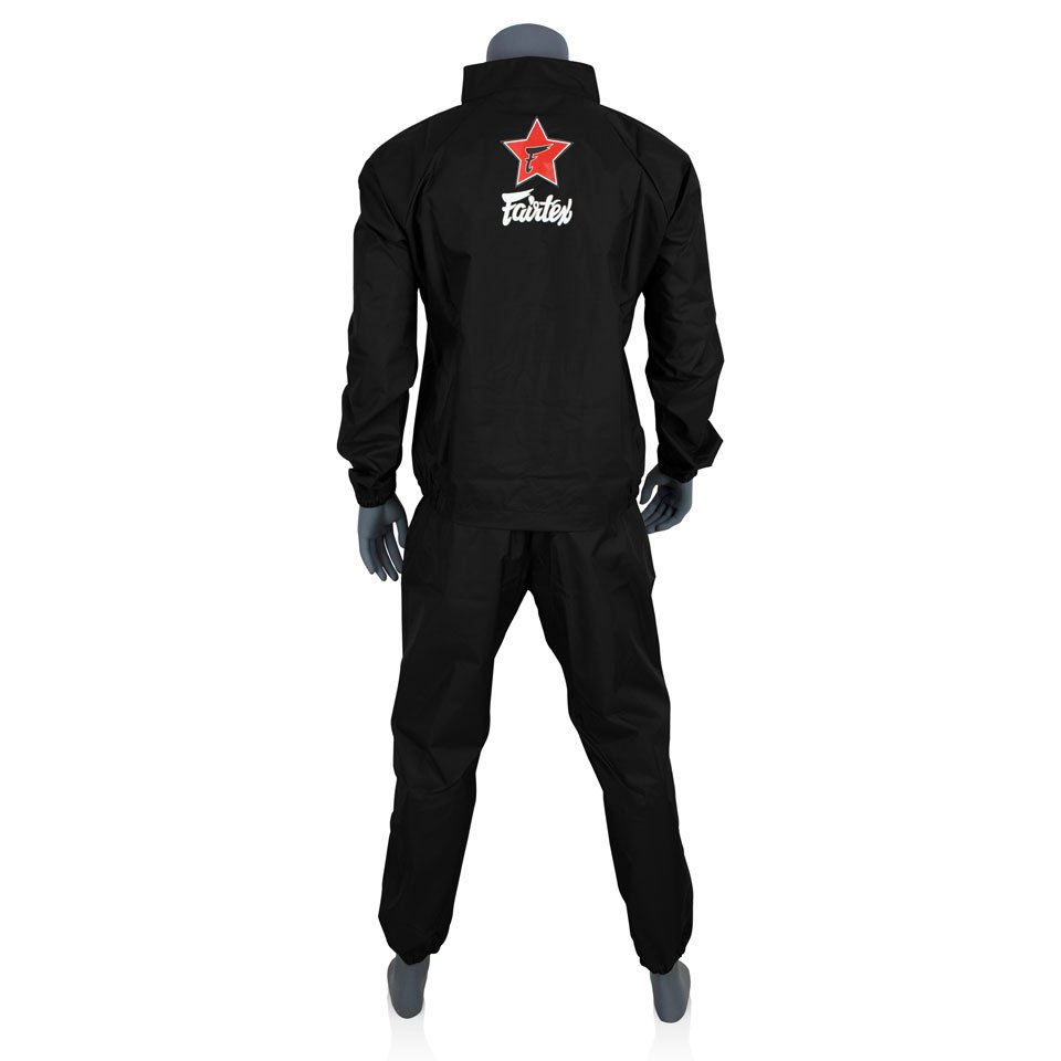 Fairtex VINYL SWEAT SUIT (Black) - VS2