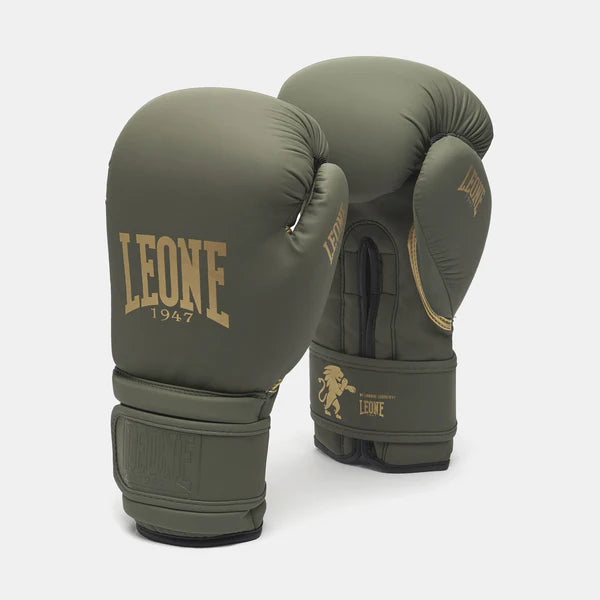 LEONE Gloves - Muay Thai / Boxing Gloves "IDOL" (Army Green) - GN059D