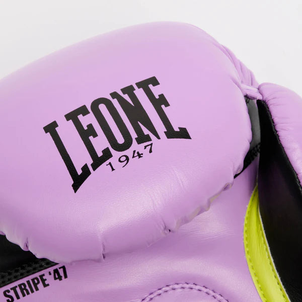 LEONE Gloves - Muay Thai / Kick Boxing Gloves "STRIPE '47 BOXING GLOVES" Violet - GN209