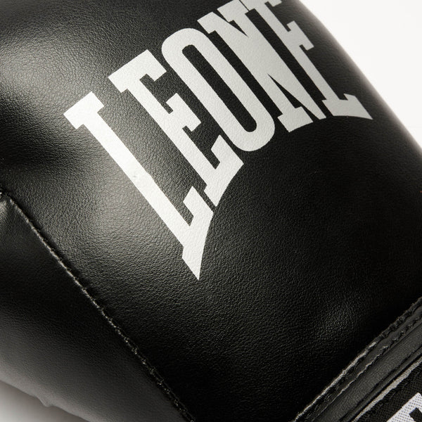 LEONE Gloves - JUNIOR Muay Thai / Boxing Gloves "Thunder" (Black) - GN383J