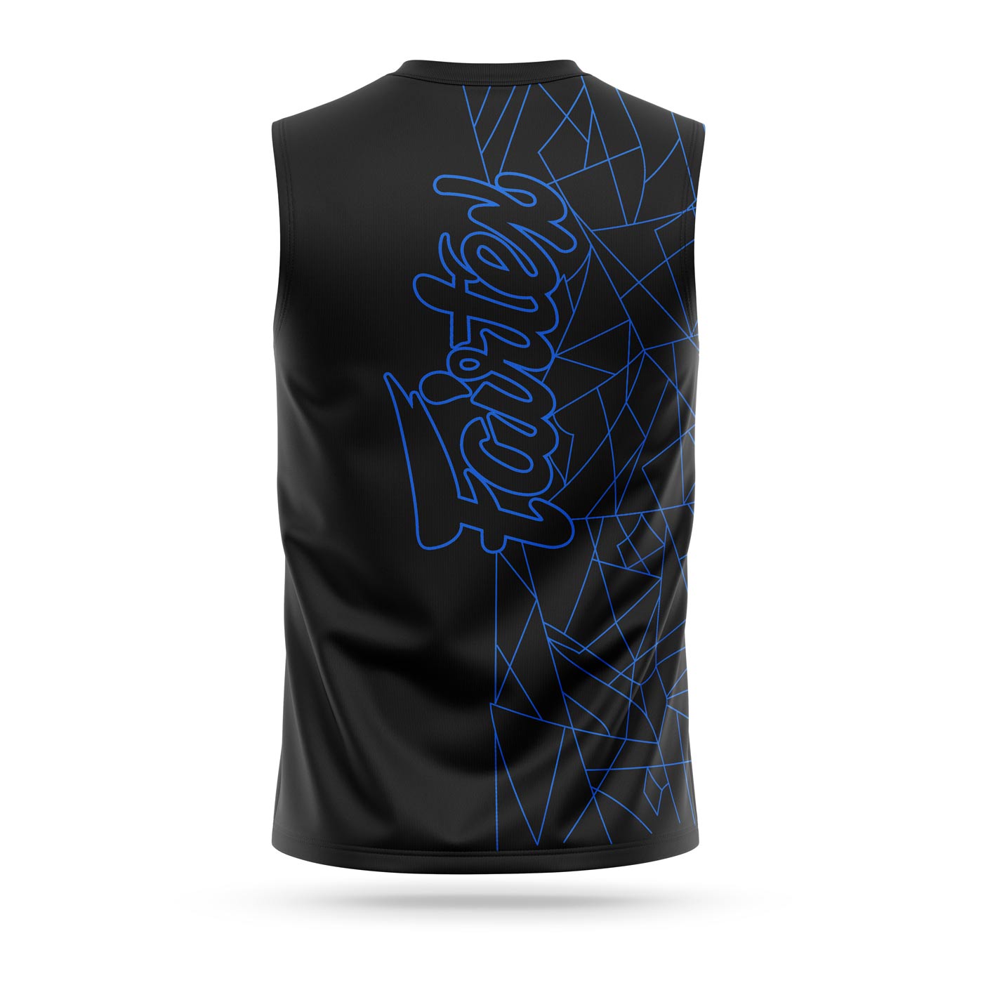 Fairtex SHIRT SLEEVELESS LAMBORGHINI SPORT (Black/Blue) - MTT31