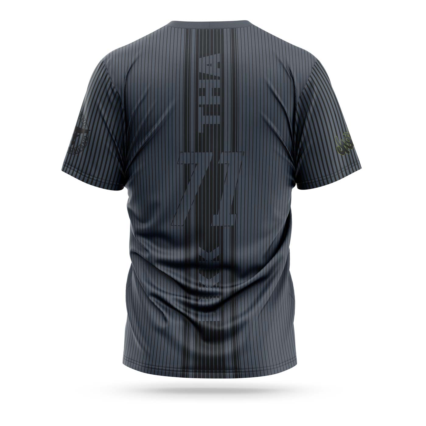 Fairtex T-SHIRT THAI STRIPES (Grey/Black) - TST173