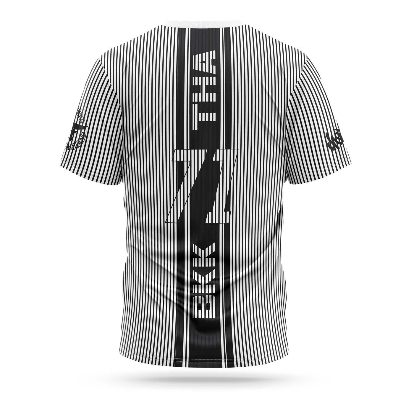 Fairtex T-SHIRT THAI STRIPES (White/Black) - TST173