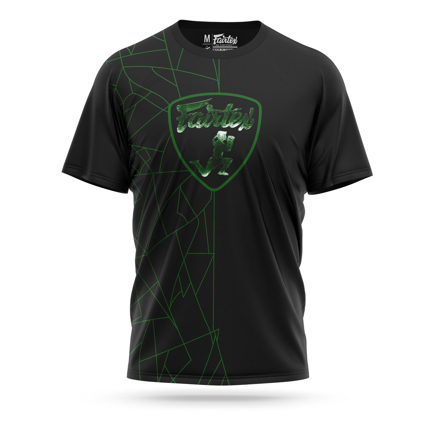 Fairtex T-SHIRT LAMBORGHINI SPORT (Black/Green) - TST174