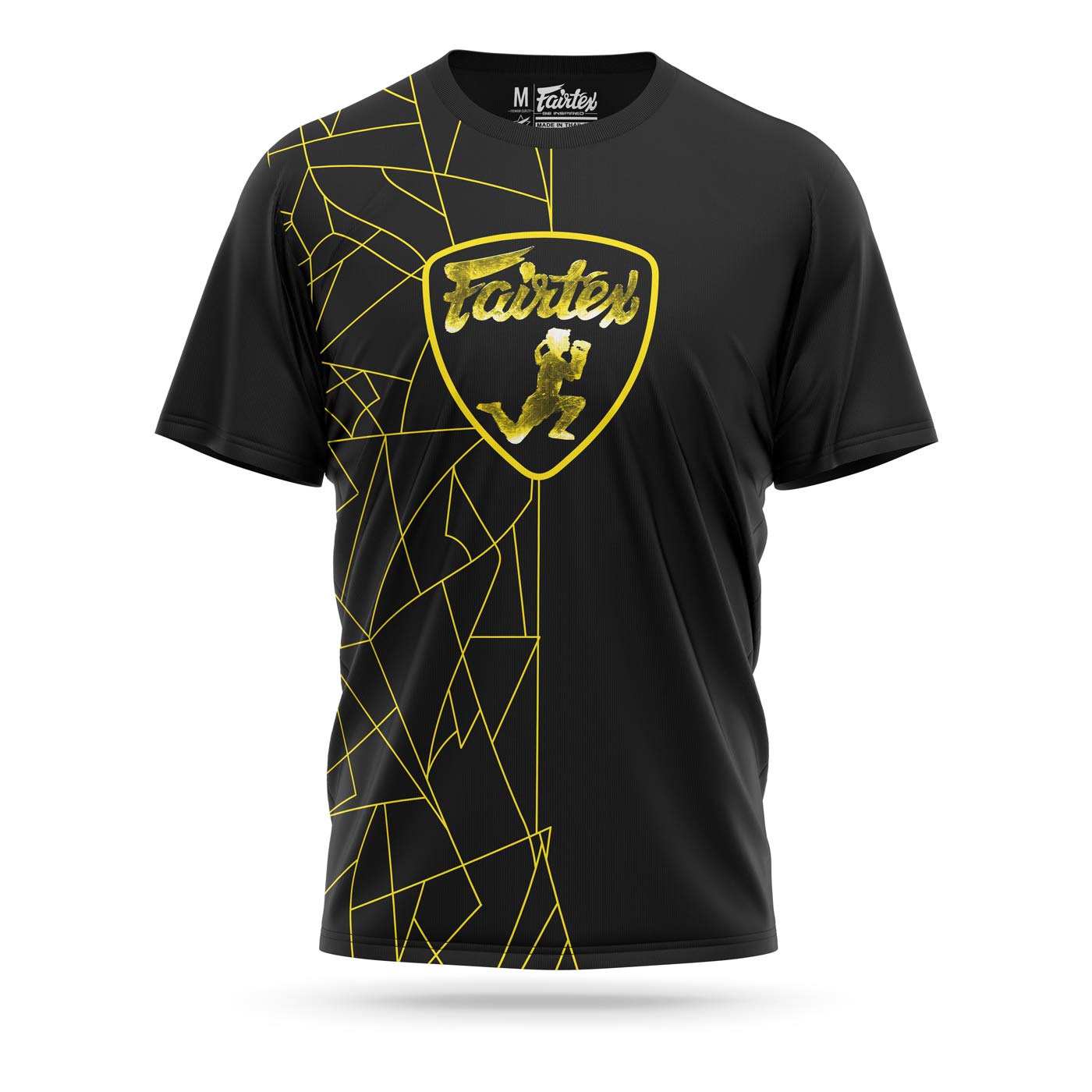 Fairtex T-SHIRT LAMBORGHINI SPORT (Black/Yellow) - TST174