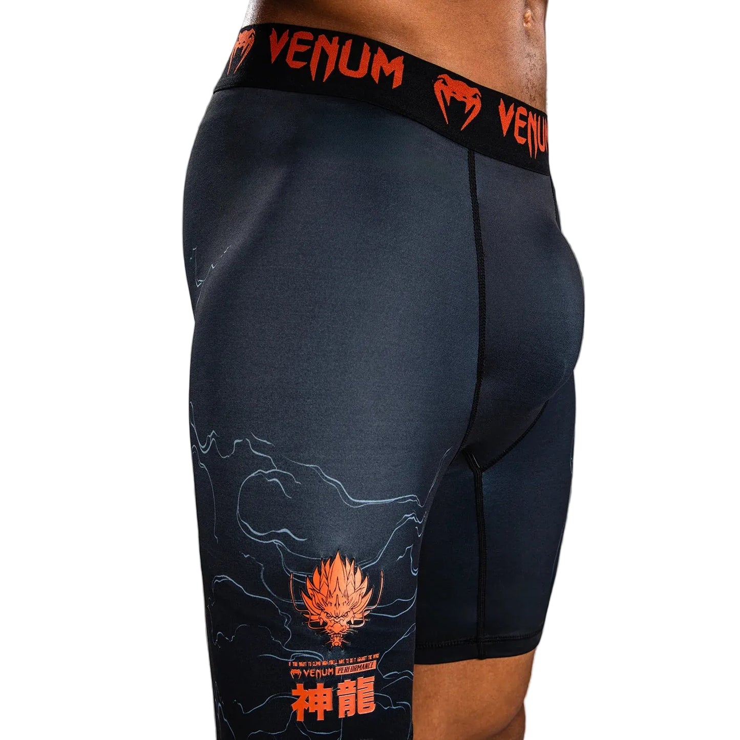 VENUM Thunder Dragon Vale Tudo Short - (Black/Grey/Copper)