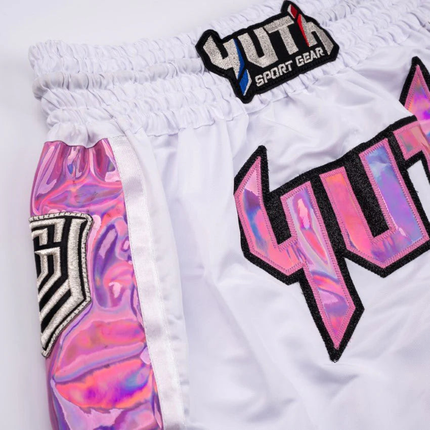 YUTH - Hologram Thai Short - (White/Pink)