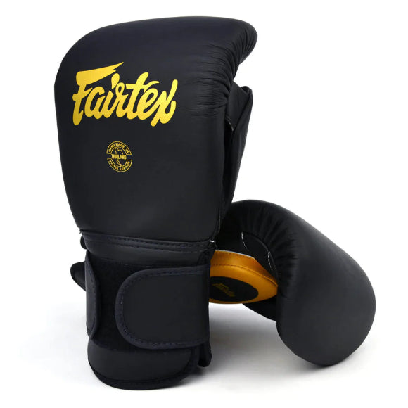 Fairtex COACH SPARRING GLOVES (BLACK / GOLD) - BGV13