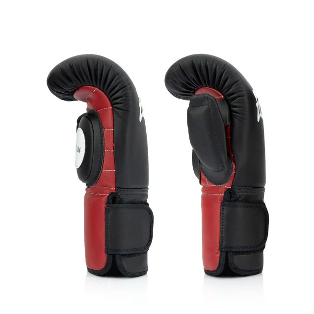 Fairtex COACH SPARRING GLOVES (BLACK / RED) - BGV13