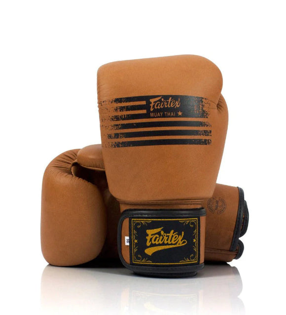 Fairtex "LEGACY" GENUINE BOXING GLOVES (Bronze) - BGV21