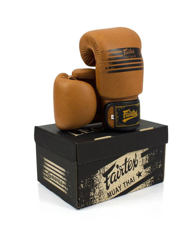 Fairtex "LEGACY" GENUINE BOXING GLOVES (Bronze) - BGV21
