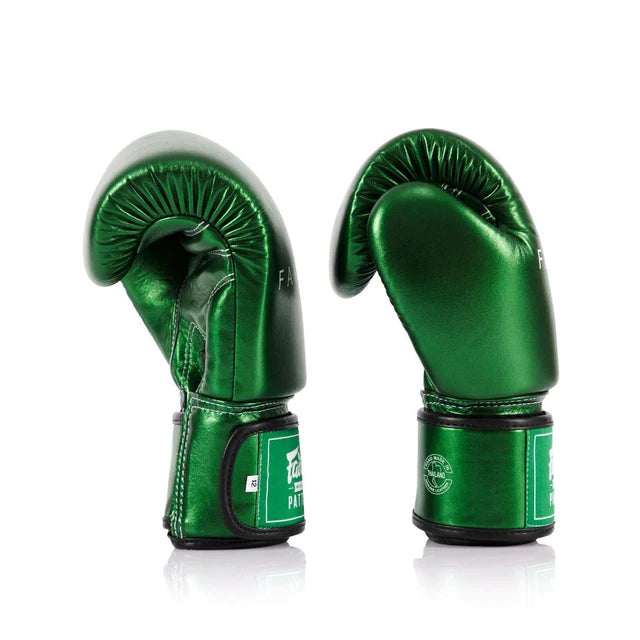 Fairtex MUAY THAI / BOXING GLOVES (METALLIC GREEN) - BGV22