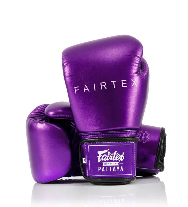 Fairtex MUAY THAI / BOXING GLOVES (METALLIC PURPLE) - BGV22