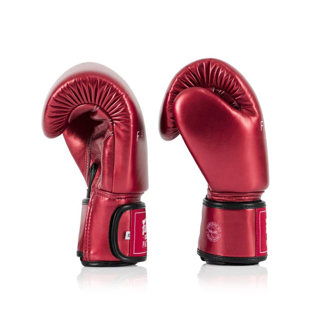 Fairtex MUAY THAI / BOXING GLOVES (METALLIC RED) - BGV22