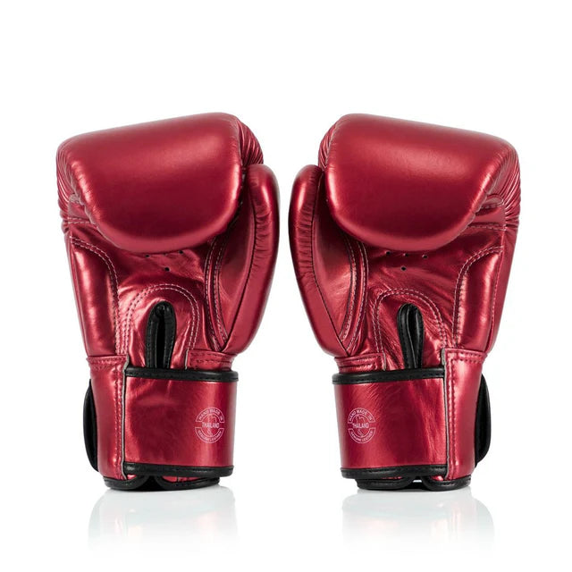 Fairtex MUAY THAI / BOXING GLOVES (METALLIC RED) - BGV22