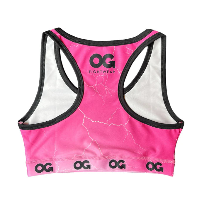 OG - Training Crop Top - (Black/Pink)
