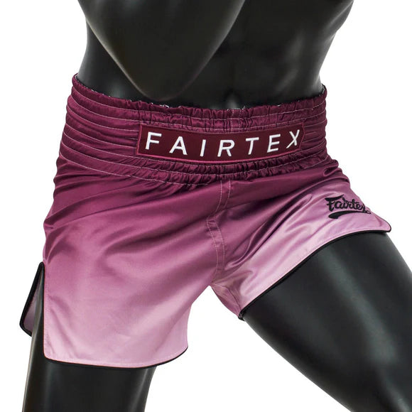 Fairtex MUAY THAI / BOXING SHORTS (Maroon Fade) - BS1904