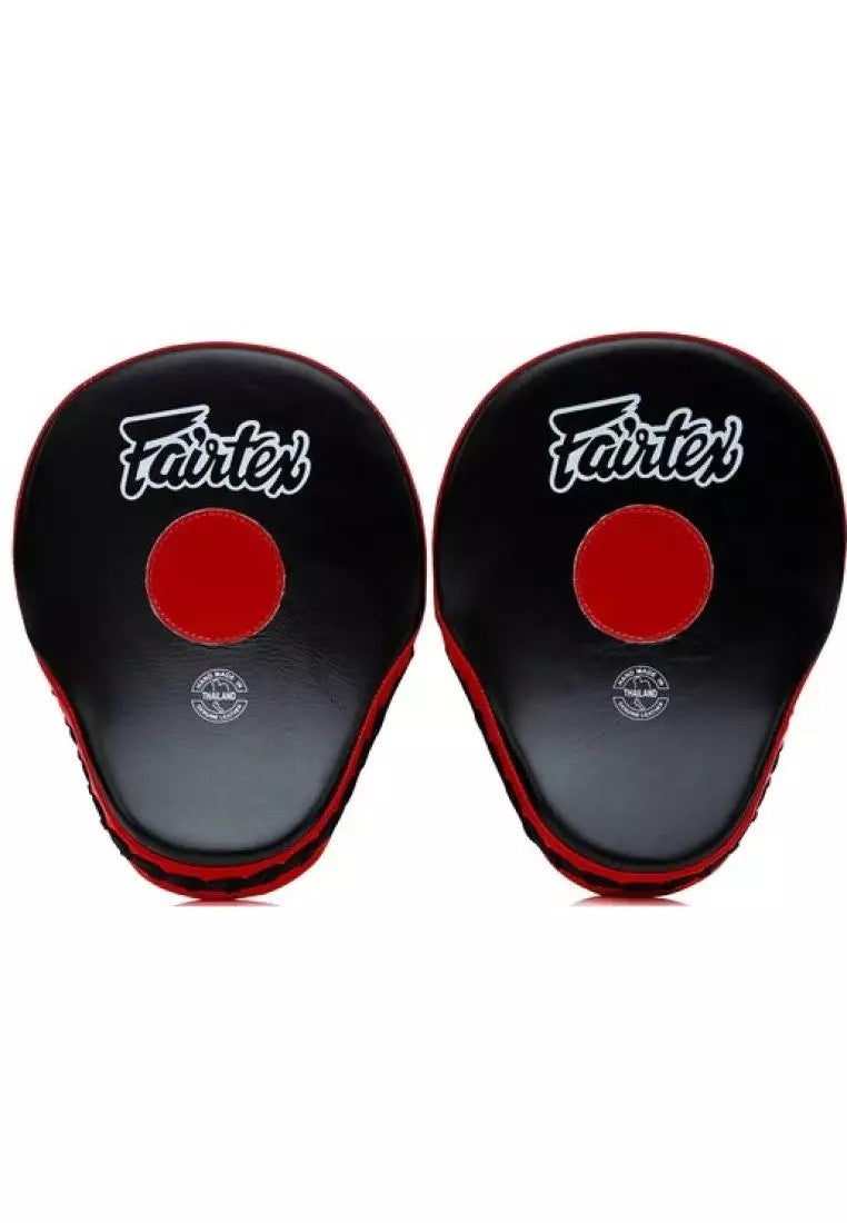 Fairtex "Ultimate Contour" FOCUS MITTS (Black / Red) - FMV9