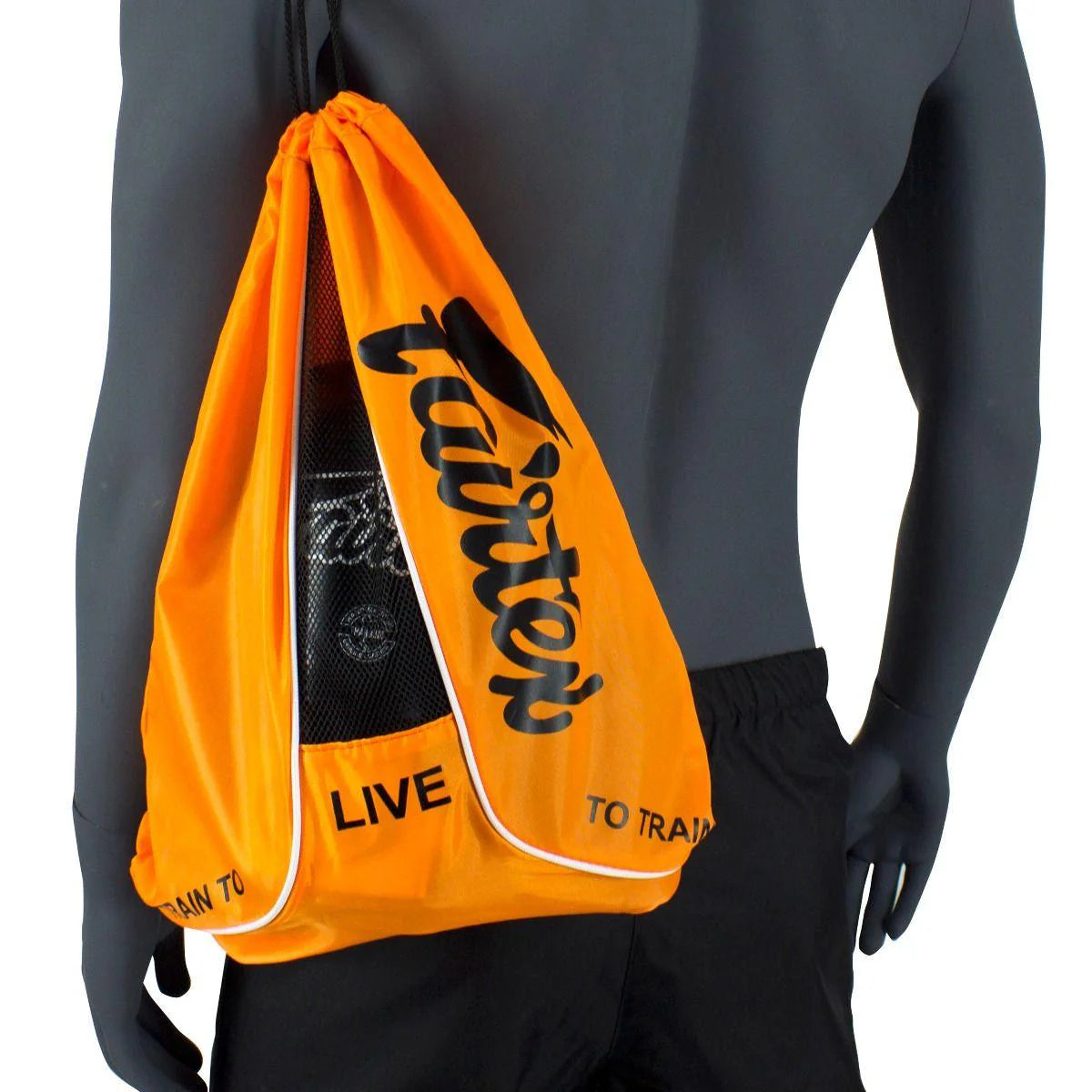 Fairtex SACK - BEACH BAG (Black-Orange-Yellow) - BAG6