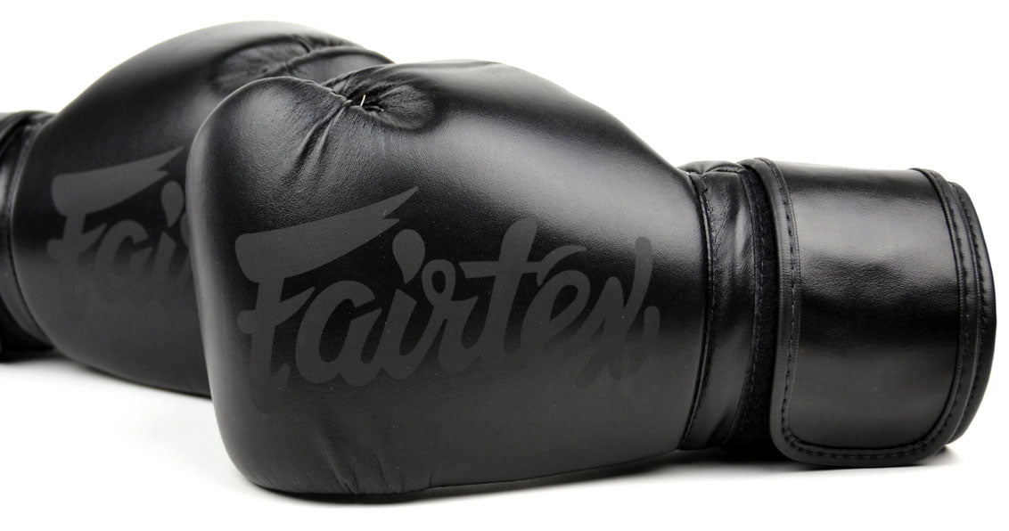 Fairtex BGV14SB-MUAY THAI / BOXING GLOVES (Solid Black)