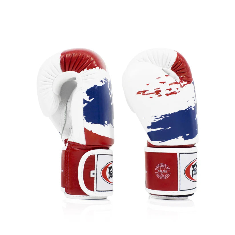 Fairtex BGV1 - MUAY THAI / BOXING GLOVES "Tight-Fit" PREMIUM LEATHER" (Thai Pride)