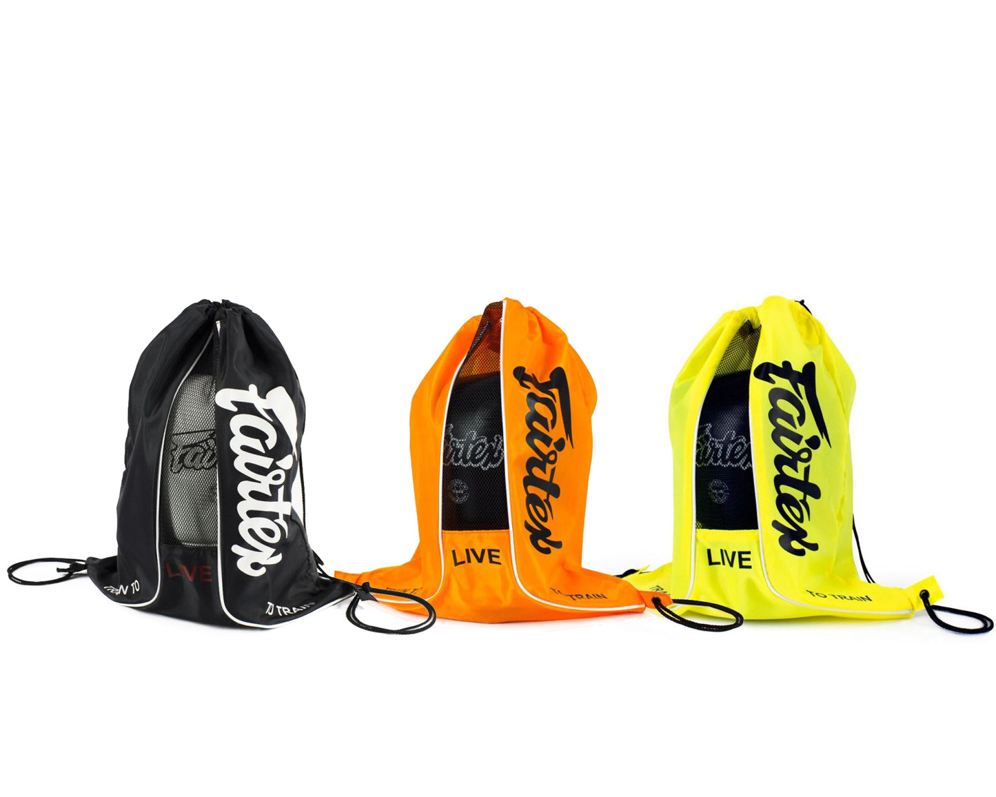 Fairtex SACK - BEACH BAG (Black-Orange-Yellow) - BAG6