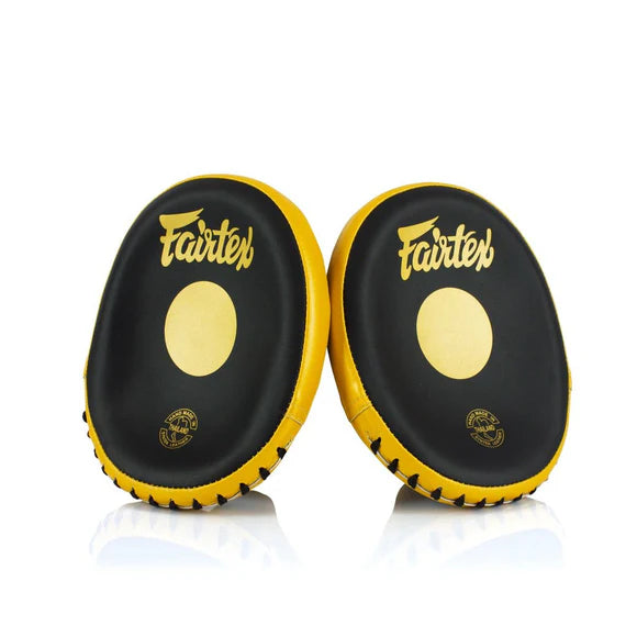 Fairtex FOCUS MITTS (Black / Gold) - FMV15