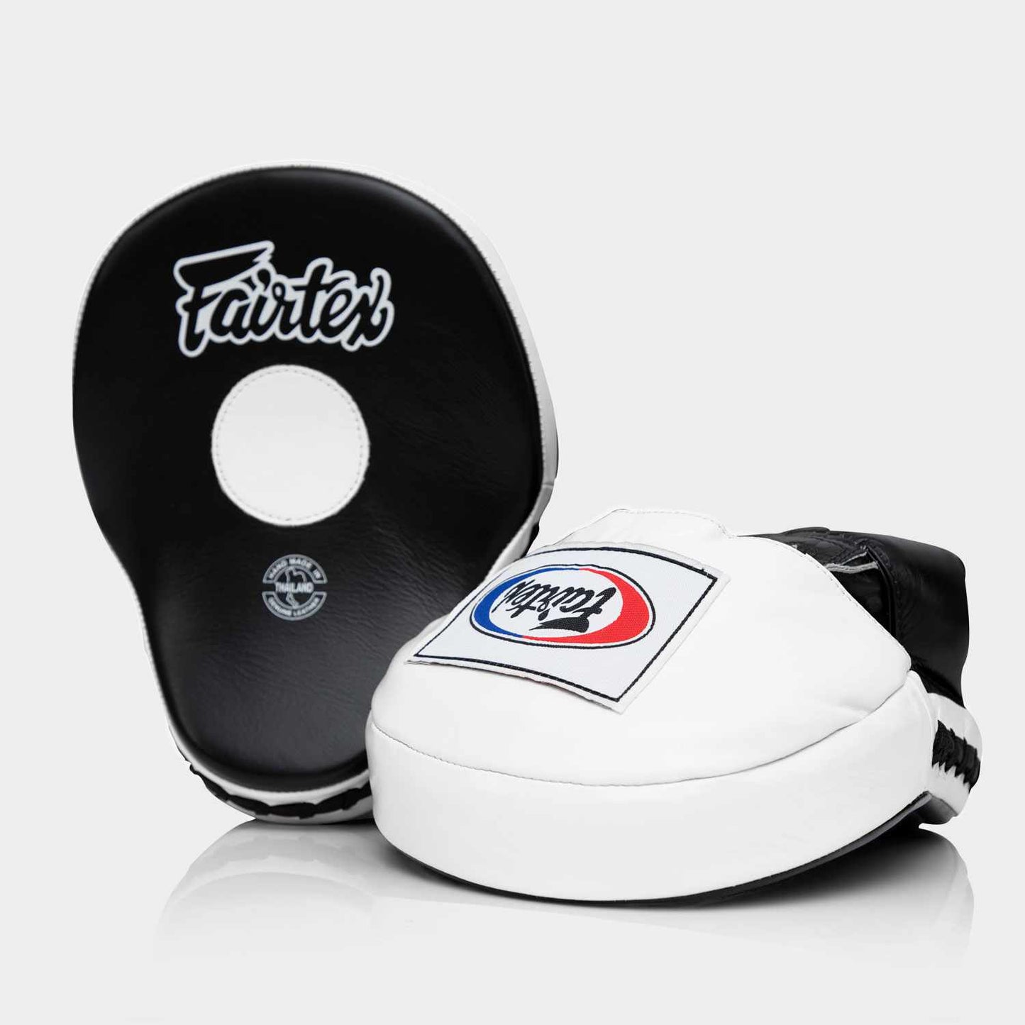 Fairtex "Ultimate Contour" FOCUS MITTS (Black/White) - FMV9