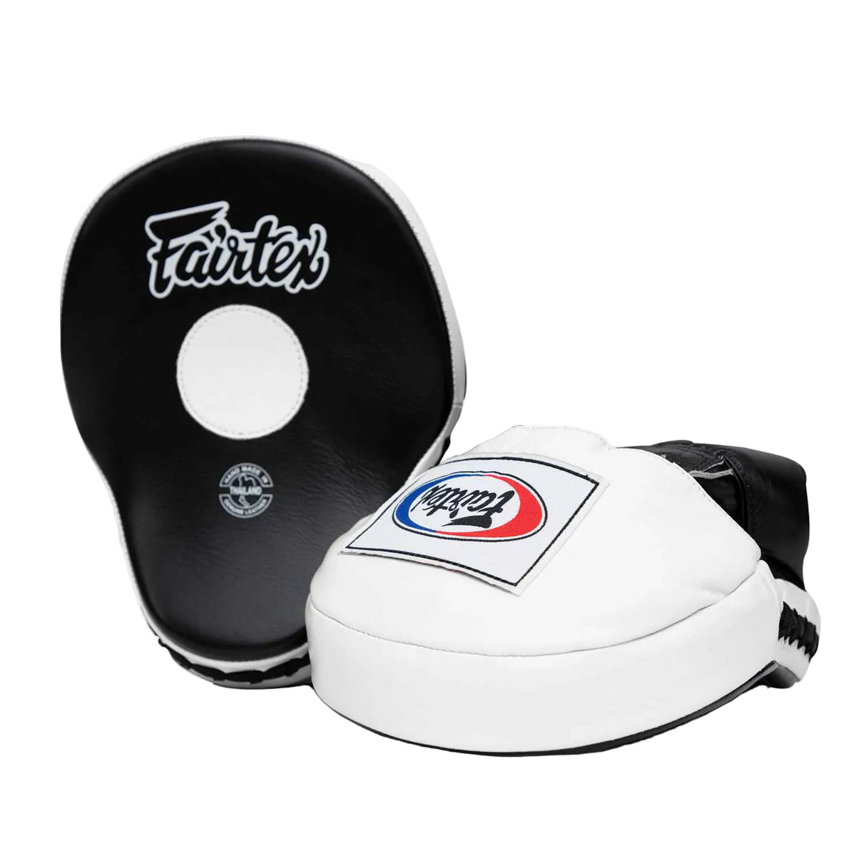 Fairtex "Ultimate Contour" FOCUS MITTS (Black/White) - FMV9